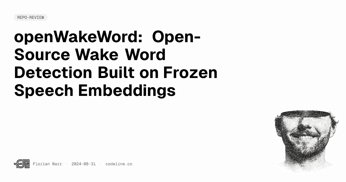 openWakeWord: Open-Source Wake Word Detection Built on Frozen Speech ...