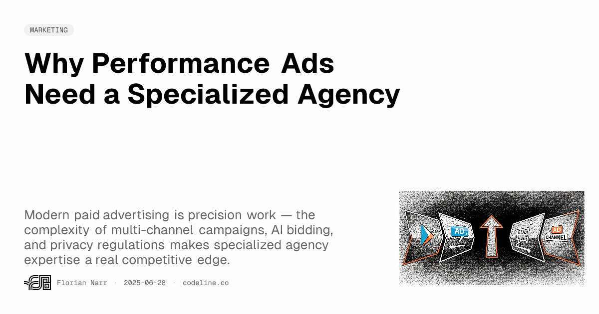 Strategic Performance Ads Why Performance Ads Need a Specialized Agency | Florian Narr